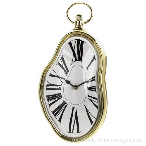 Beautiful design Roman Retro Numeral Timepiece Melting Distorted Wall Clock